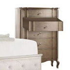 Commode Chelmsford 96,5 cm Taupe antique - Acme Furniture : 5 tiroirs, aucun assemblage requis, gain de place