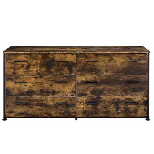 Commode Juvanth Acme Furniture, chêne rustique/finition noire