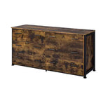Commode Juvanth Acme Furniture, chêne rustique/finition noire