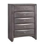 Commode Madison grise - Picket House Furnishings : Rangement vertical à 5 tiroirs, Organisateur de chambre
