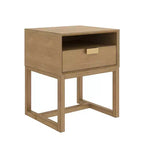 Nathan James Set of 2 Wood Nightstands Brown