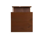 Pensy Table de chevet à 2 tiroirs en bois massif de style Mid-Century - Noyer - Powell
