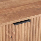 Manhattan Comfort Dumbo Table de chevet à 2 tiroirs brun doré : Cadre contemporain en MDF, Quincaillerie métallique, Capacité de 40 kg