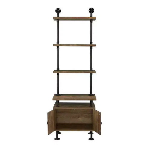 Table de chevet Ensata II chêne rustique/finition noire de Acme Furniture