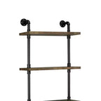 Table de chevet Ensata II chêne rustique/finition noire de Acme Furniture