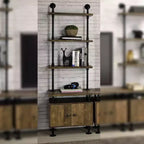 Table de chevet Ensata II chêne rustique/finition noire de Acme Furniture