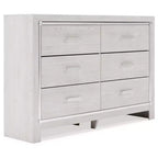 Commode Altyra Blanche – Signature Design by Ashley : Rangement 6 tiroirs, finition laminée, aucun assemblage requis