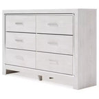 Commode Altyra Blanche – Signature Design by Ashley : Rangement 6 tiroirs, finition laminée, aucun assemblage requis