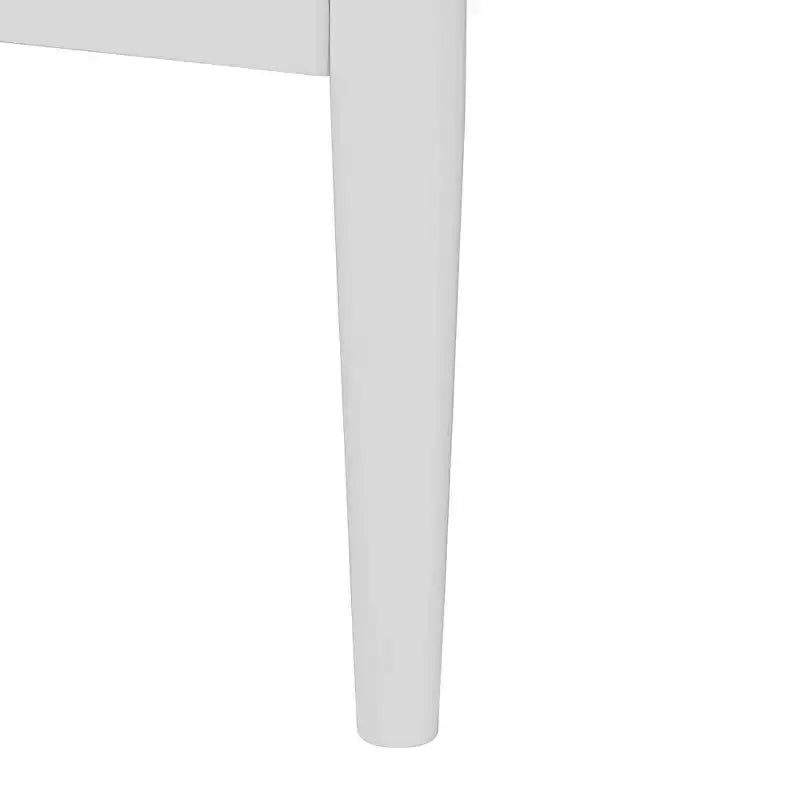 Lit King Baxton Studio 4 pièces Louetta sculpté contrastant blanc/marron naturel