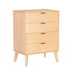 Linon Reid Commode 4 tiroirs Naturel