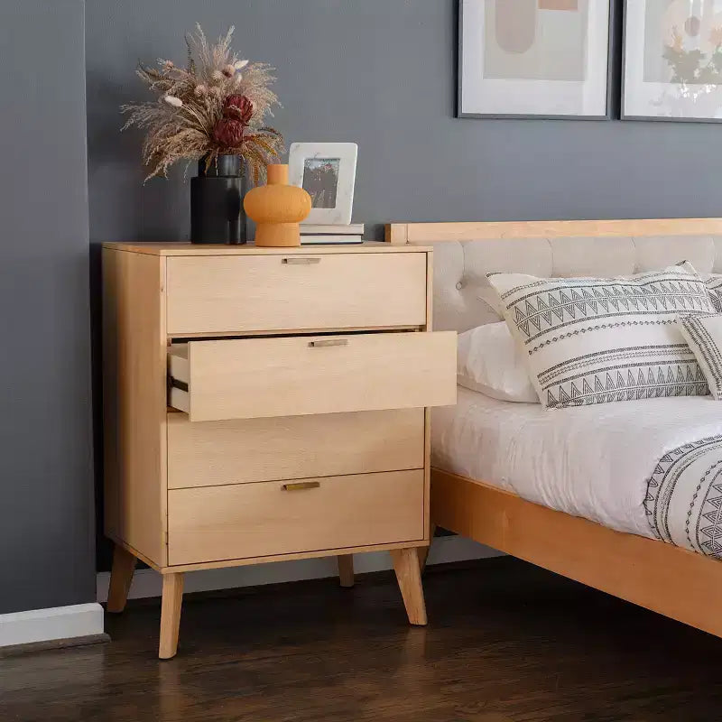 Linon Reid Commode 4 tiroirs Naturel