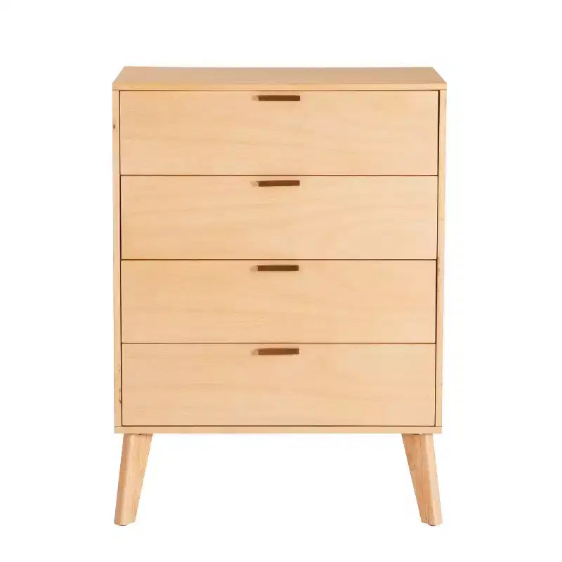 Linon Reid Commode 4 tiroirs Naturel