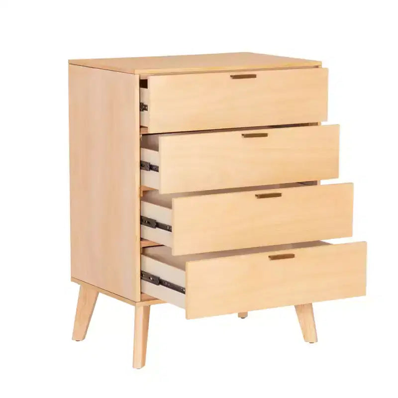 Linon Reid Commode 4 tiroirs Naturel