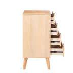 Linon Reid Commode 4 tiroirs Naturel