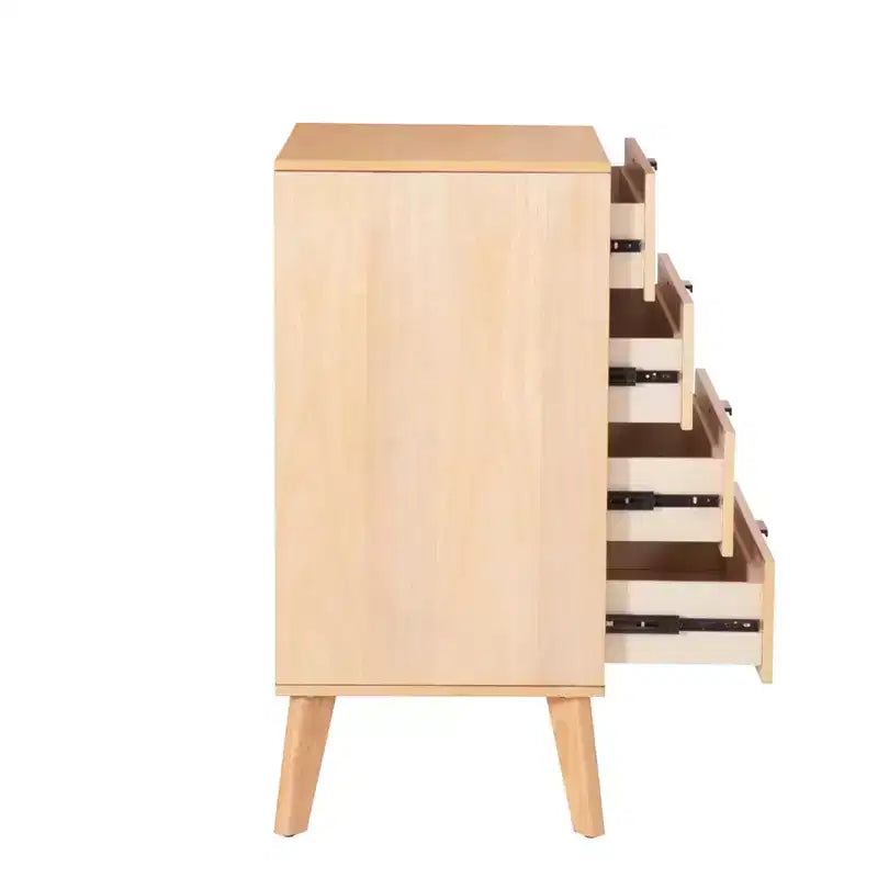 Linon Reid Commode 4 tiroirs Naturel