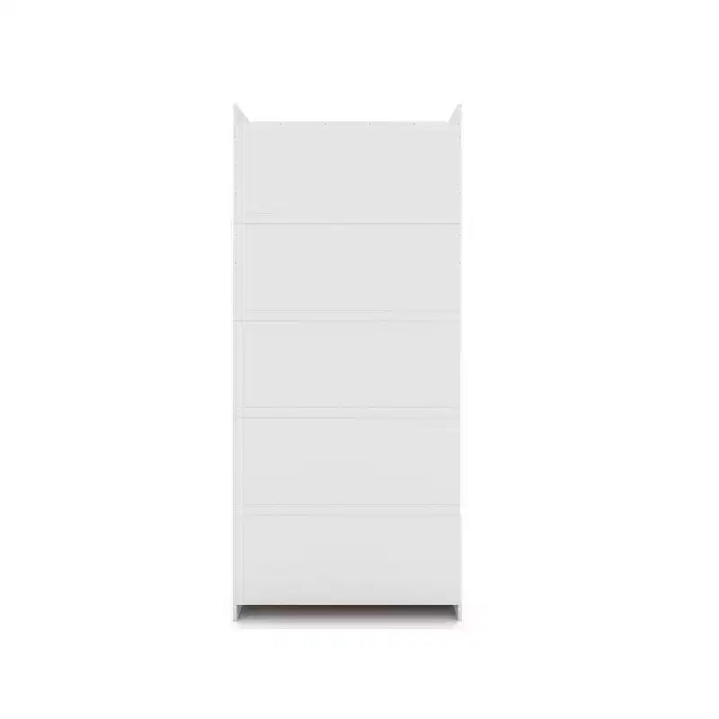 Lot de 3 placards Manhattan Comfort Mulberry Open 3 sections blanc : composite MDF, 12 étagères, 6 tiroirs