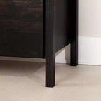 Table de chevet Gravity 2 tiroirs noir frotté - South Shore