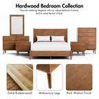 COMMODES : Intérieur + Extérieur Commode 6 tiroirs Riverstone Mid-Century Modern avec système anti-basculement Noyer