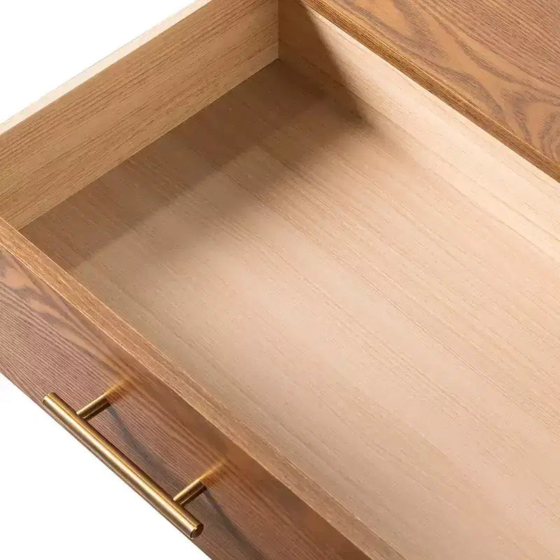 COMMODES : Intérieur + Extérieur Commode 6 tiroirs Riverstone Mid-Century Modern avec système anti-basculement Noyer