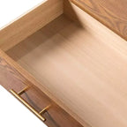 COMMODES : Intérieur + Extérieur Commode 6 tiroirs Riverstone Mid-Century Modern avec système anti-basculement Noyer