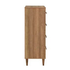 MAISON : Intérieur + Extérieur Commode 4 tiroirs Esigne Mid-Century Chêne clair