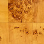 bali & pari Table de chevet Kayla Wood à 2 tiroirs en ronce de Mappa claire