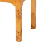bali & pari Table de chevet Kayla Wood à 2 tiroirs en ronce de Mappa claire