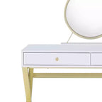 Coiffeuse Coleen Acme Furniture Blanc/Or