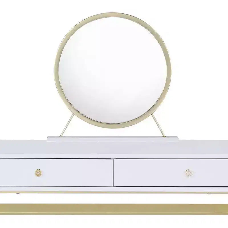 Coiffeuse Coleen Acme Furniture Blanc/Or