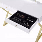 Coiffeuse Coleen Acme Furniture Blanc/Or