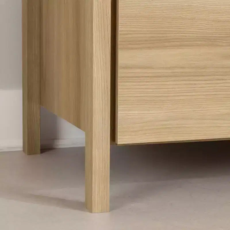 Commode 5 tiroirs South Shore Gravity Frêne naturel : Rangement vertical, Fini stratifié, Meuble de chambre à coucher