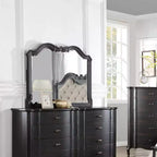Miroir de commode Acme Furniture Chelmsford, fini noir antique
