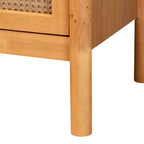Commode à 6 tiroirs en bois Jenn Baxton Studio avec rotin finition vieillie marron doré/rotin vieilli