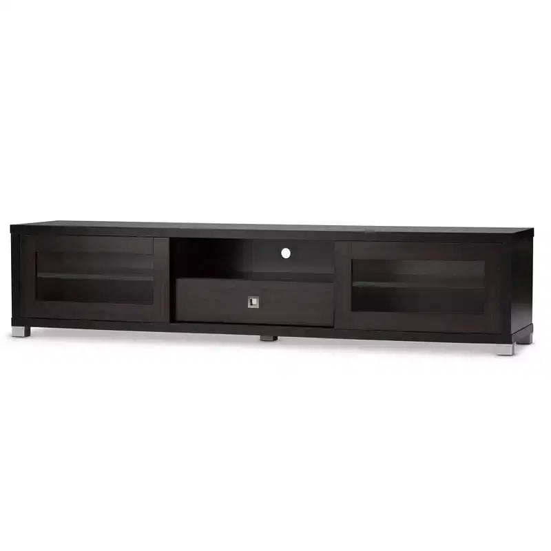 Beasley Cabinet TV Stand for TVs up to: Entertainment Center with Storage, Fits 70" TV - Baxton Studio