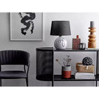 Storied Home Console en métal avec étagère pour téléviseurs jusqu'à 40" Noir