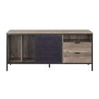 Meuble TV Nantan d'Acme Furniture pour téléviseurs jusqu'à 60 po Chêne rustique/Finition noire