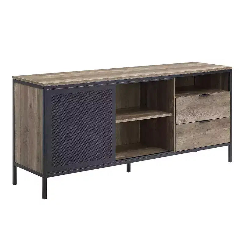 Meuble TV Nantan d'Acme Furniture pour téléviseurs jusqu'à 60 po Chêne rustique/Finition noire
