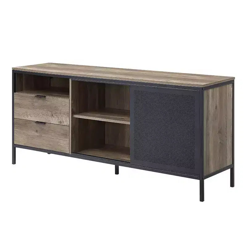 Meuble TV Nantan d'Acme Furniture pour téléviseurs jusqu'à 60 po Chêne rustique/Finition noire