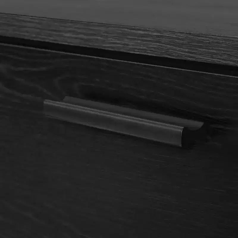 Meuble TV Musano de South Shore pour téléviseurs jusqu'à 60" avec portes et tiroir Chêne Noir: Panneaux de particules laminés, Console de rangement