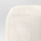 Pouf ottoman côtelé crème - Room Essentials™