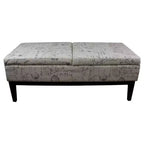 Banc de rangement double levée Old World gris - Ore International