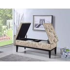 Banc de rangement double levée Old World gris - Ore International