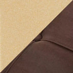 Banc Midas LumiSource Acier doré/Velours marron
