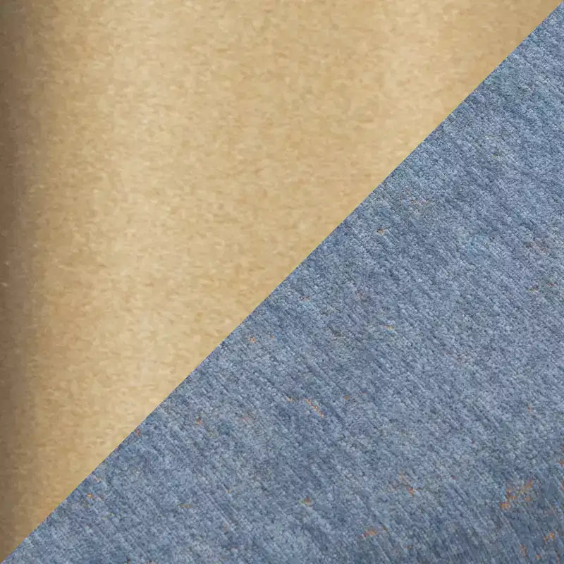 Banc LumiSource Daniella Or/Tissu Bleu