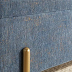 Banc LumiSource Daniella Or/Tissu Bleu