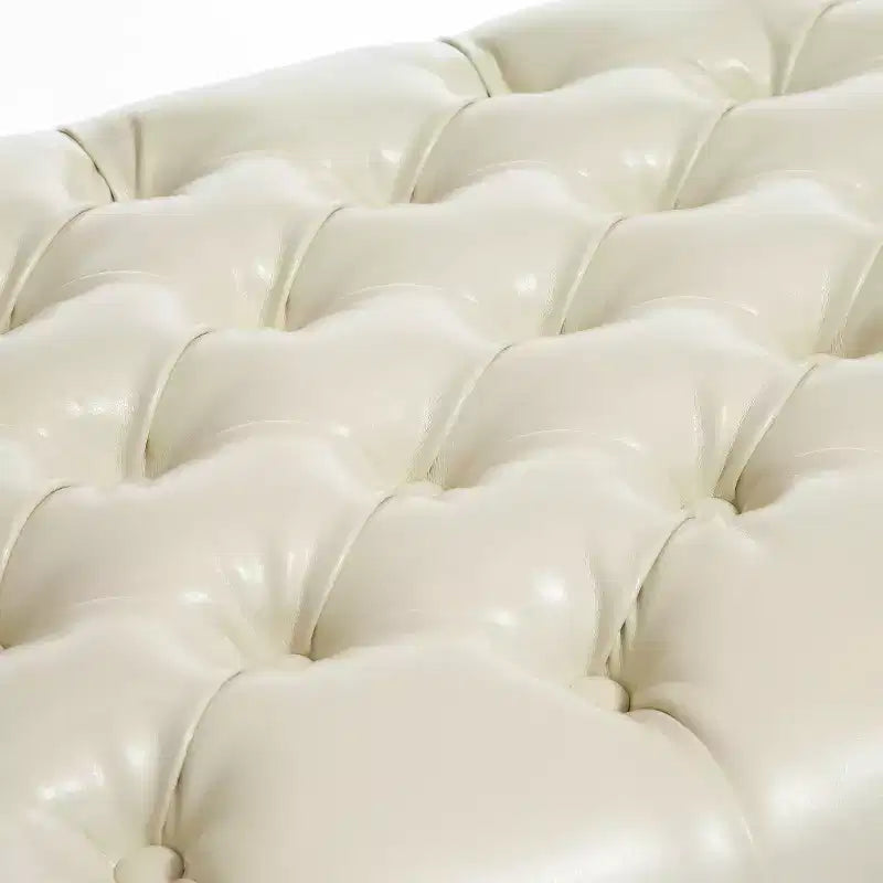 Pouf de rangement capitonné Hastings - Christopher Knight Home : Élégant cuir reconstitué, couvercle à fermeture douce