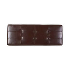 Pouffe de rangement en cuir reconstitué marron Gavin - Christopher Knight Home