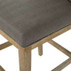 Christopher Knight Home Lot de 2 tabourets de bar rembourrés Coloma 31" Gris foncé/Marron vieilli