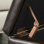 Pouffe de rangement en cuir Merrill Double Opening - Marron chocolat - Christopher Knight Home