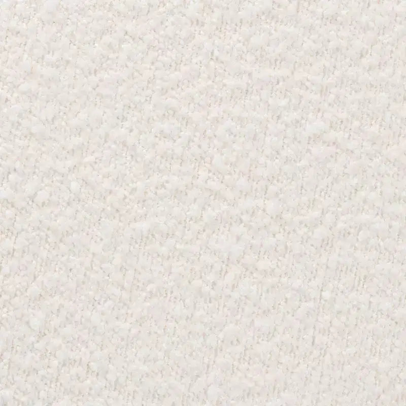 Pouffe ottoman en tissu et bois Elkie Crème/Noyer brun - Baxton Studio